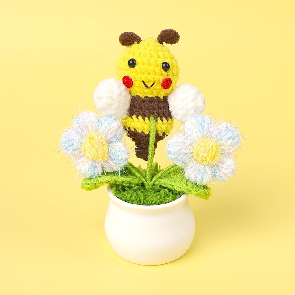 Colección de miel de recolección de flores de abejas - burbujas azules