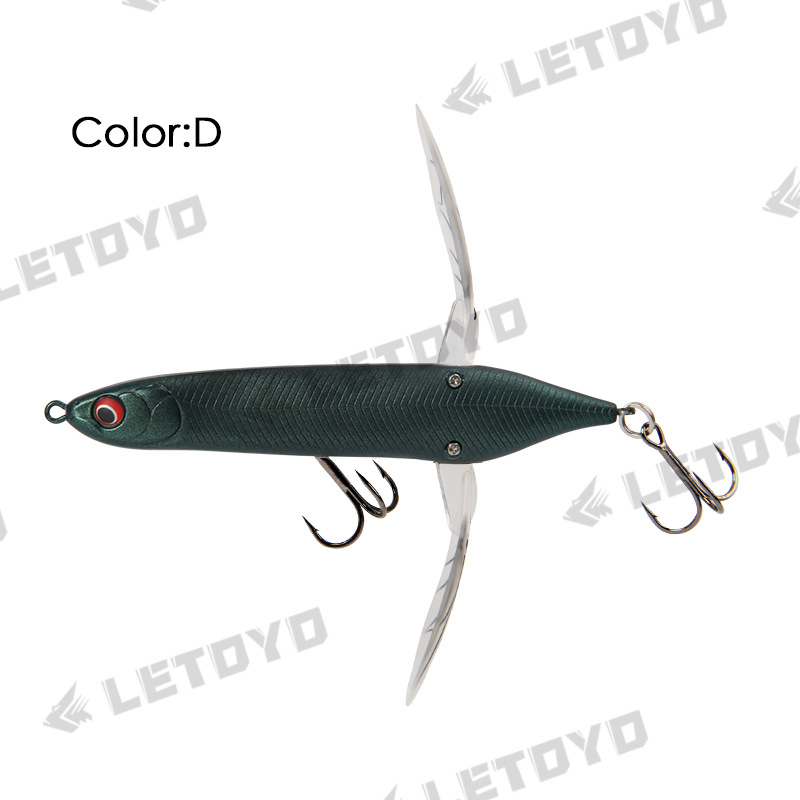 LETOYO OLA flotante escalada libélula 6,6g/80mm superficie del agua tractor arrastrándose Luya cebo