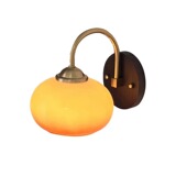 Кремовое ретро бра для кровати для беседки для коридора, настенный светильник