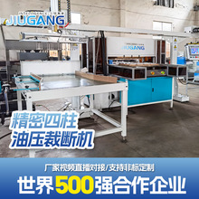 工位自动滑台送料 捡料循环式精密四柱油压裁断机 吸塑面膜模切机