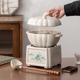 苏打釉电陶炉煮茶壶煮茶炉煮茶器套装陶瓷复古烧水壶养生陶瓷茶壶