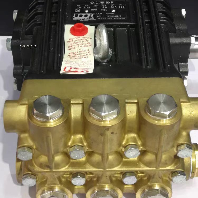 意大利进口UDOR高压柱塞泵头NX-C75/150R 环卫洒水泵水封维修