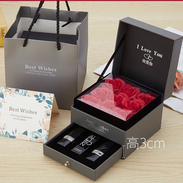 Caja de embalaje de joyería de papel kraft caja de regalo de alta calidad anillo flotante pendientes collar pulsera joyería joyería joyería