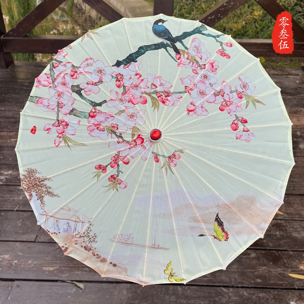 Paraguas de estilo antiguo paraguas de papel de aceite Hanfu lámpara de paraguas decorativa al aire libre de las mujeres paraguas de baile de estilo antiguo paraguas de techo paraguas decorativo clásico estilo chino