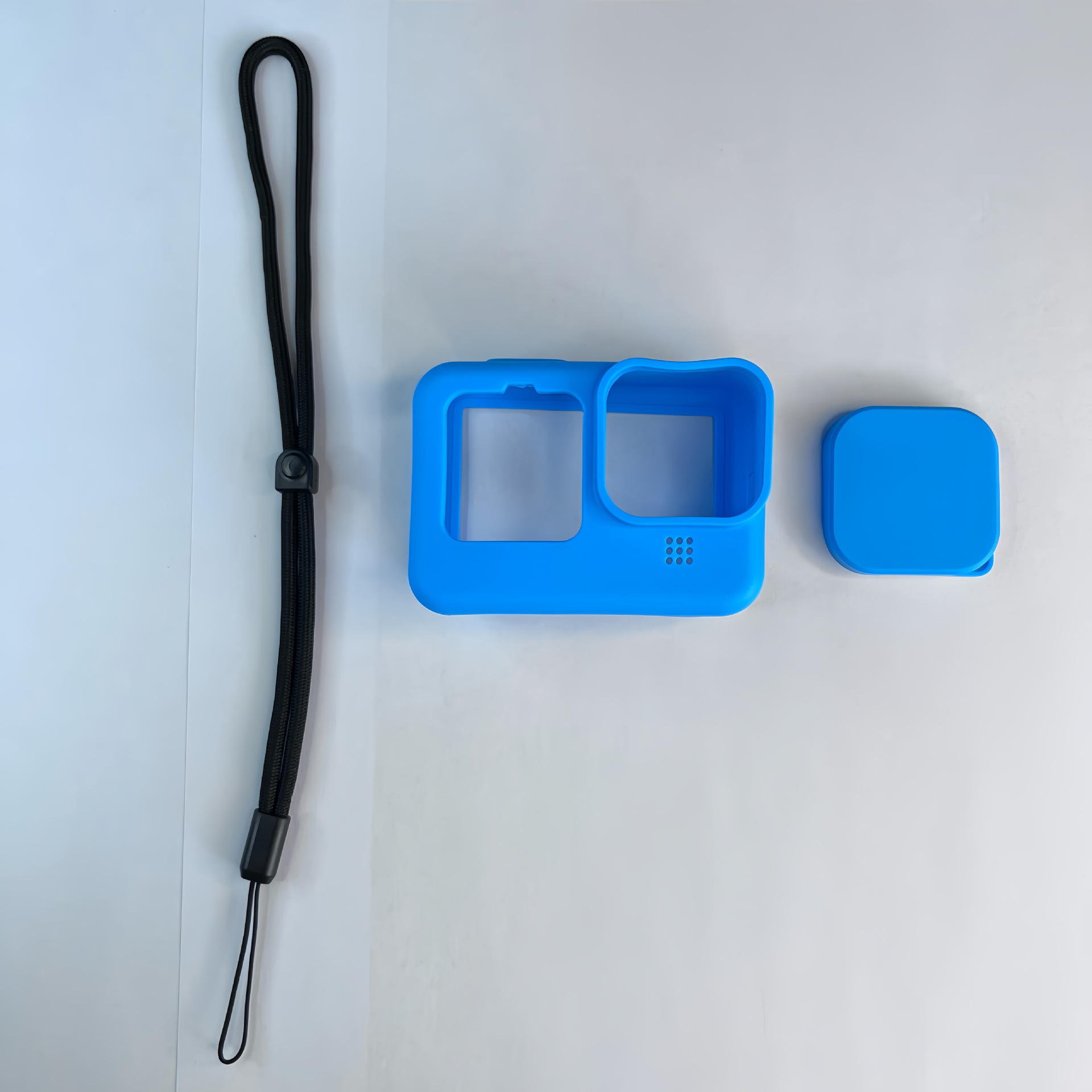 Cuerda corta de alta densidad negra azul cielo