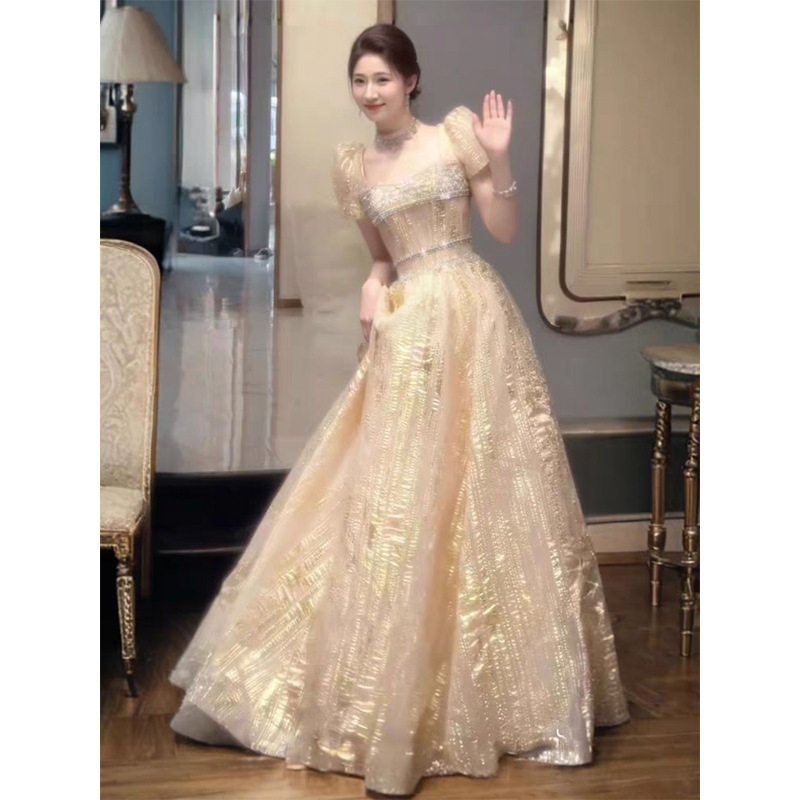 A-Line Engagement and Toast Dress for Bride and Evening Hostess