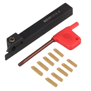Cross-Border Mgehr1212-2 12 X100Mm Cnc Turning Tool Holder with 10 Pieces of Mgmn200 Inserts