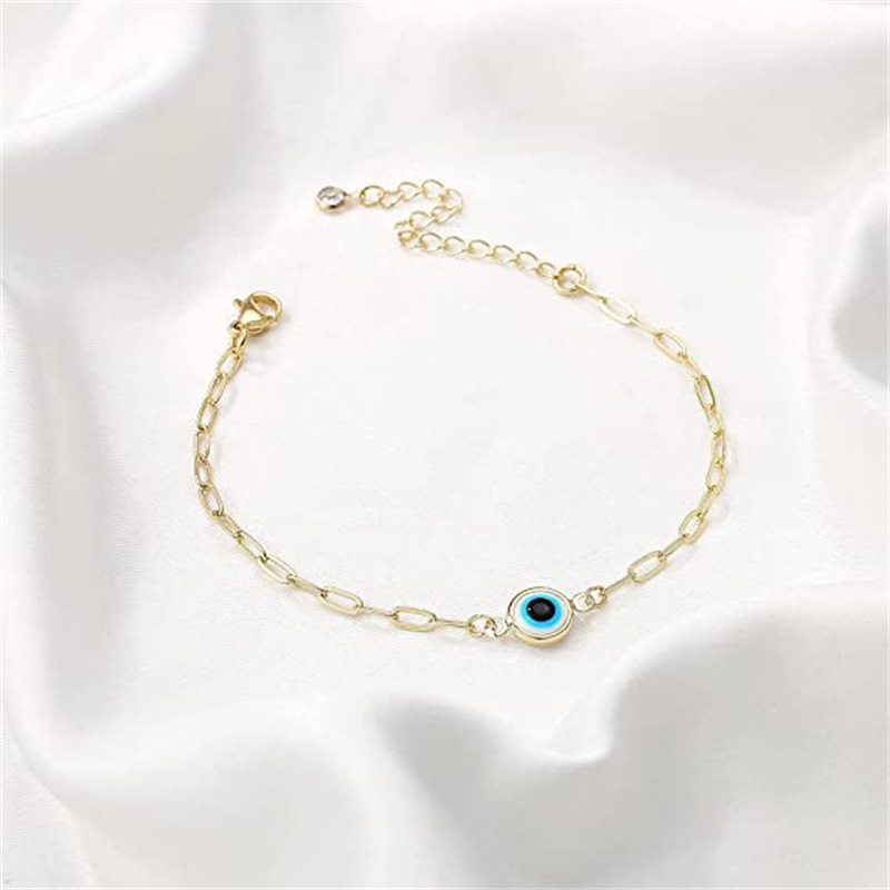 Daily Occasion 304 Stainless Steel Material Simple Style Devil's Eye 304 Stainless Steel Bracelets In Bulk