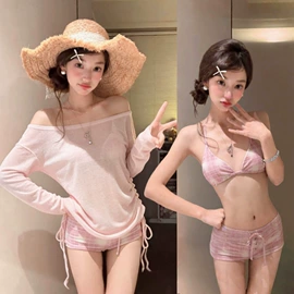 连体泳衣;比基尼;三件套泳装