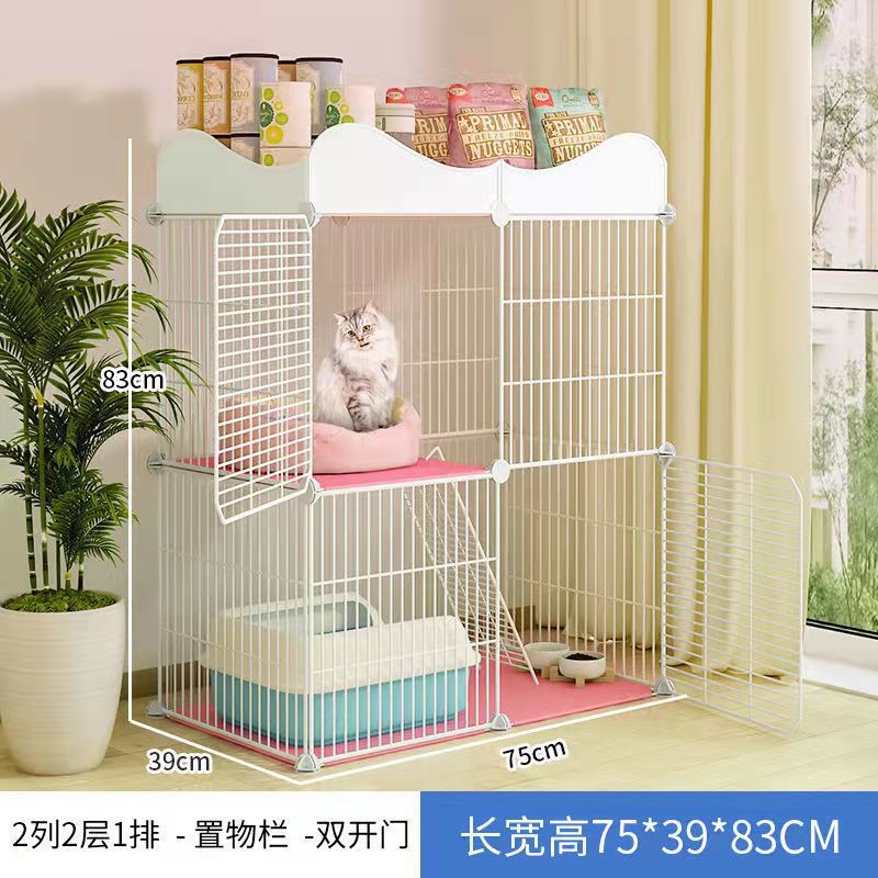 Jaula de gato super grande espacio libre de doble capa gato Villa gato mascota gato casa gato Casa Grande no inodoro integrado