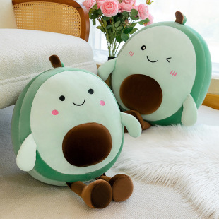 Foreign trade cartoon avocado doll plush toy cute fruit doll children accompany gift gift wholesale