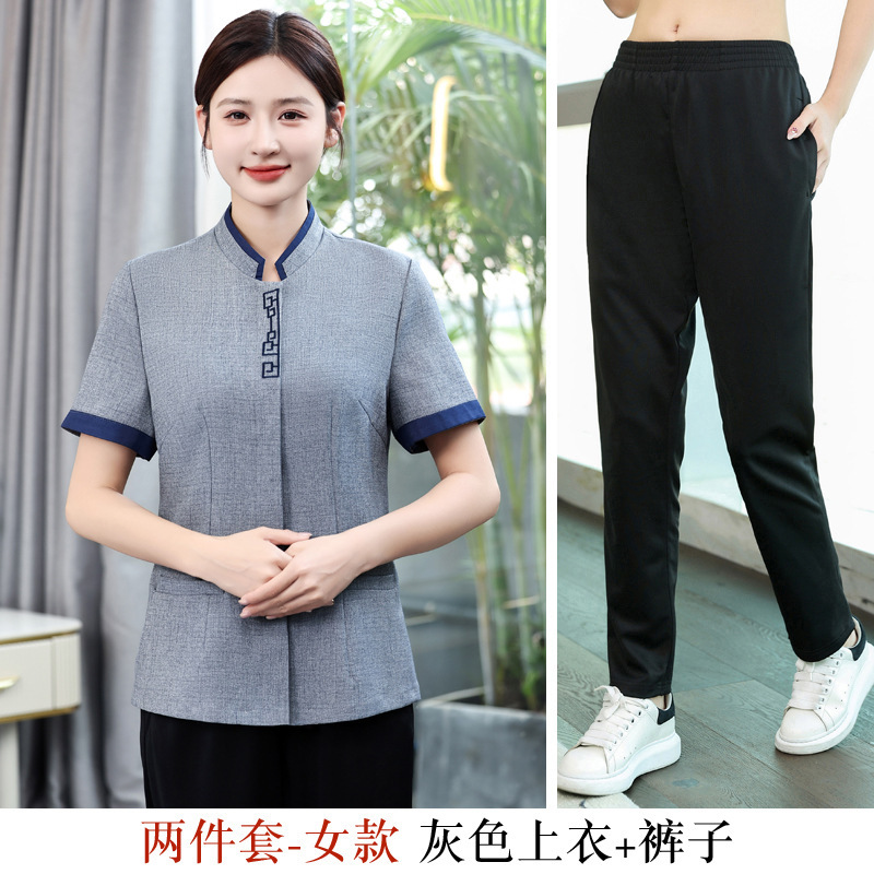 Women's gray top + pants