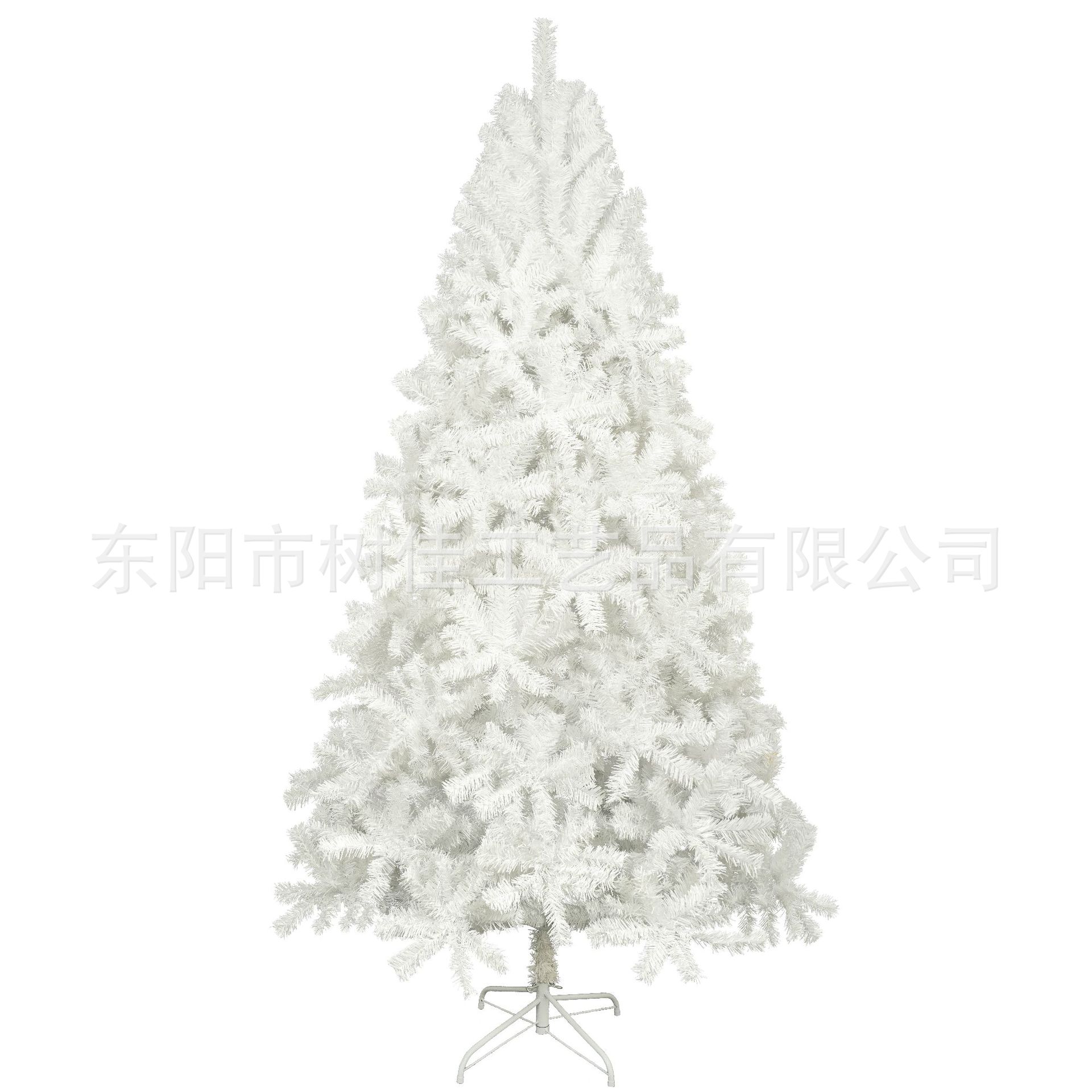 跨境亚马逊白色加密环保PVC圣诞树 圣诞节装饰  源头厂家来样生产