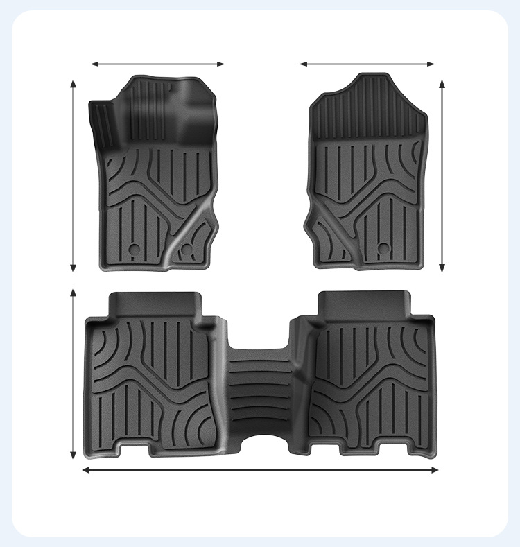 Suitable for 21-25 Ford Bronco car floor mats, eco-friendly full TPE floor mats, trunk mat, eco-friendly seat backrest