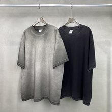 ������Ʒ275g���泴ɫ����ĥ��ϴˮ��t�����Ƹ���T t-shirt