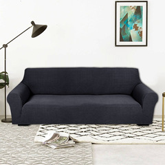 Cross-border waterproof corn velvet two or three person sofa cover modern minimalist solid color anti-slip anti-dust fabric sofa cover