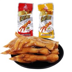 Yijiexin 醤油風味の鶏足、ピリ辛鶏足、すぐに食べられる鶏肉の調理食品、煮込み食品、スナック、カジュアルスナック