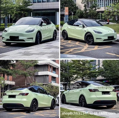 Pet Piano Avocado Green Car Color Changing Film Full Car Electric Motorcycle Body Paint Film Modification Film (Auto Color Change Film) - pet-piano-avocado-green-152m-w-17m-l