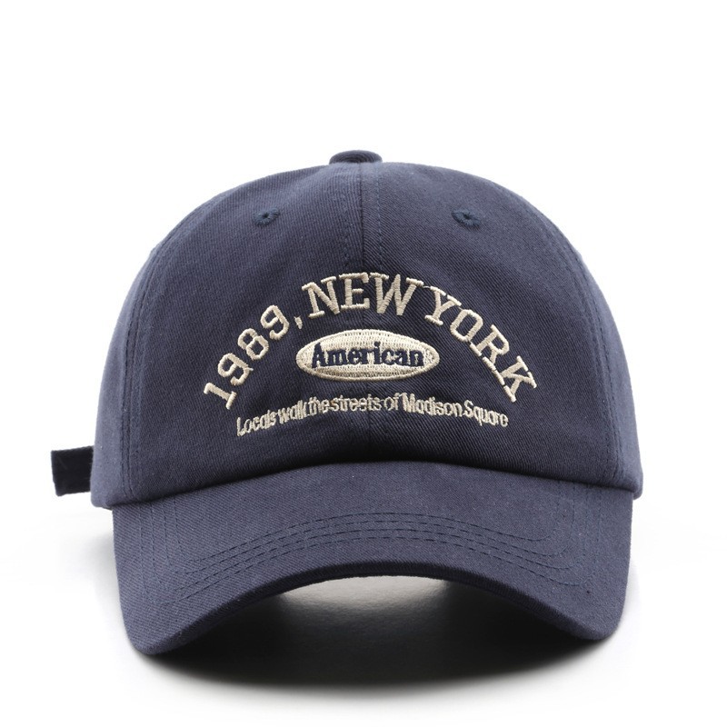 R carta gorra de béisbol Estilo japonés de las mujeres versátil adelgazamiento cara de aspecto estilo coreano gorra enarbolada hombres deportes protección solar sombrero para el sol