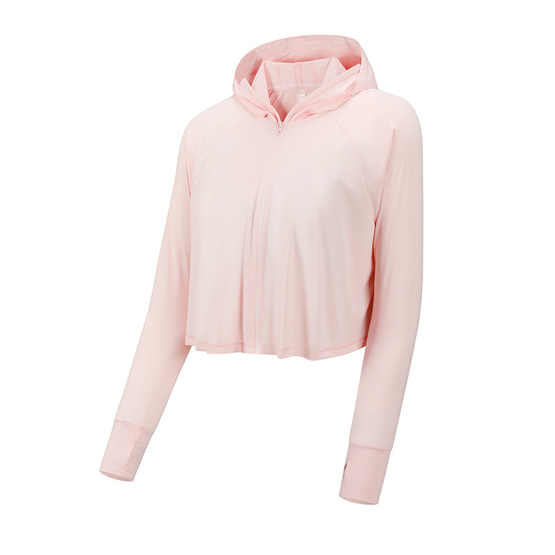 Jiao Xia mismo estilo chal de seda de hielo ropa de protección solar de verano de las mujeres capa de protección UV ropa de piel transpirable ciclismo ropa de protección solar