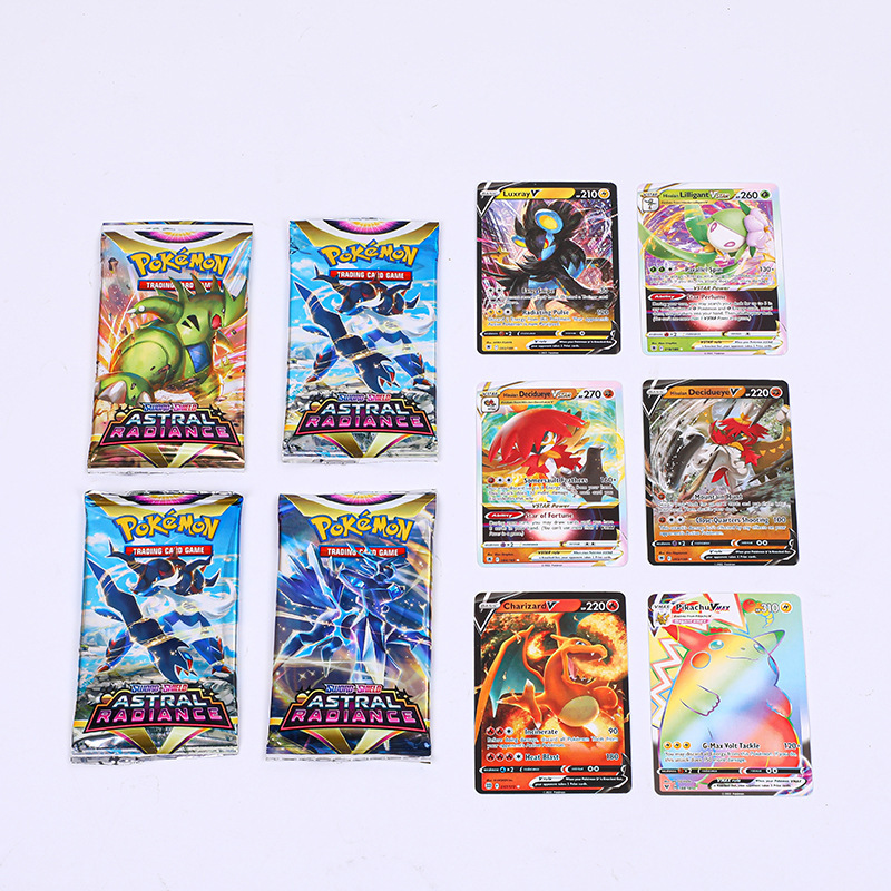 神奇宝贝闪卡英文版宝可梦卡牌增强盒pokemon口袋妖怪抽卡包批发|undefined