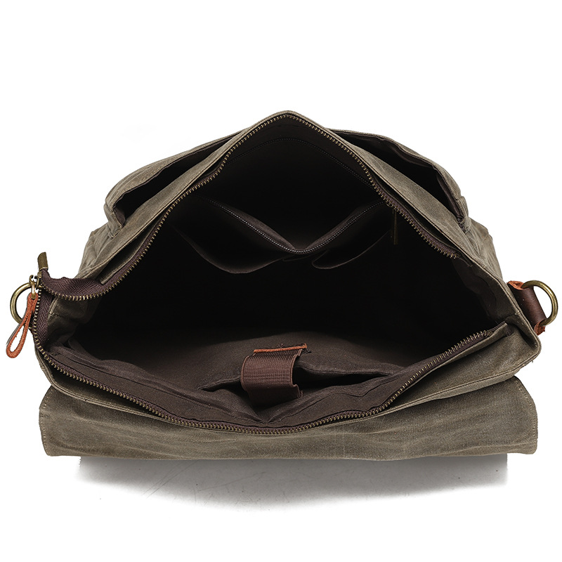 Bolsa de hombro, cámara vintage oblíqua a través de Europa y Estados Unidos, bolsa de cámara de cera a prueba de agua, suministro transfronterizo de cuero directo a Amazon