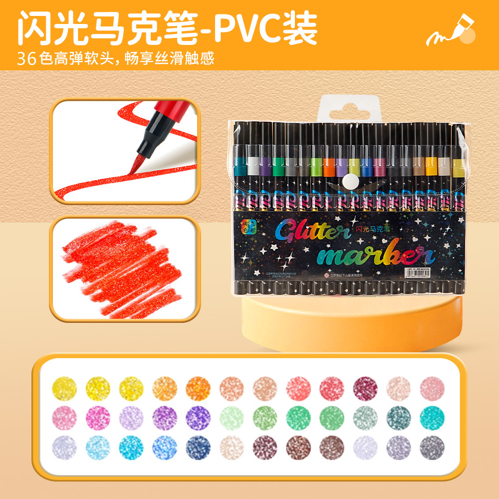 Transfronterizos de una sola cabeza flash marcador de arte estudiantes pintando graffiti flash marcador fluorescente al por mayor en stock