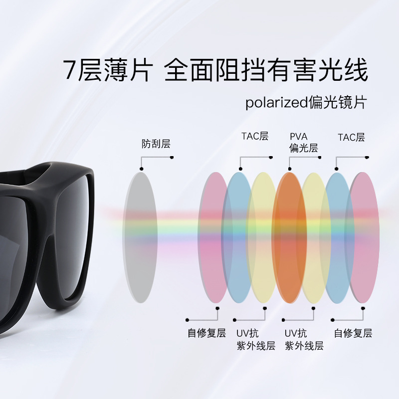 Nuevo conjunto de gafas de sol gafas de miopía gafas marco de la capa gafas de sol UV a prueba de gafas polarizadas