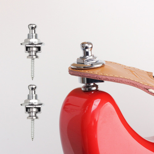 Anti-slip strap buckle for electric guitar, folk acoustic guitar bass with locking tail pin, ukulele strap fixing buckle