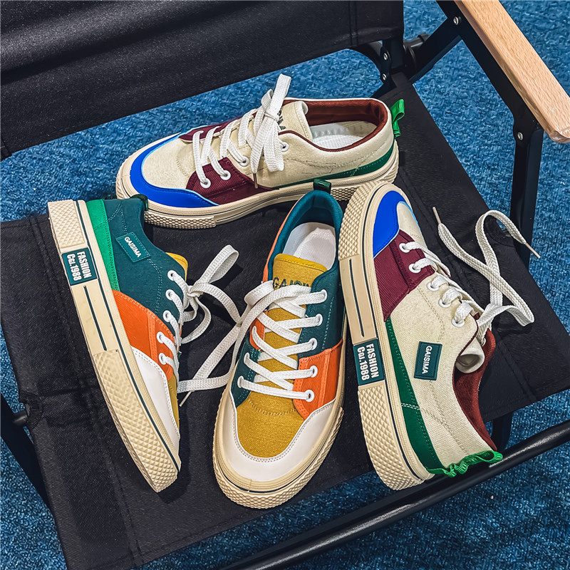 Viejos zapatos de tela de Beijing clásicos de chatarra en línea popularidad 2025 cuatro estaciones lienzo empalme zapatos de skate zapatos de trabajo zapatos al aire libre en vivo zapatos hombres