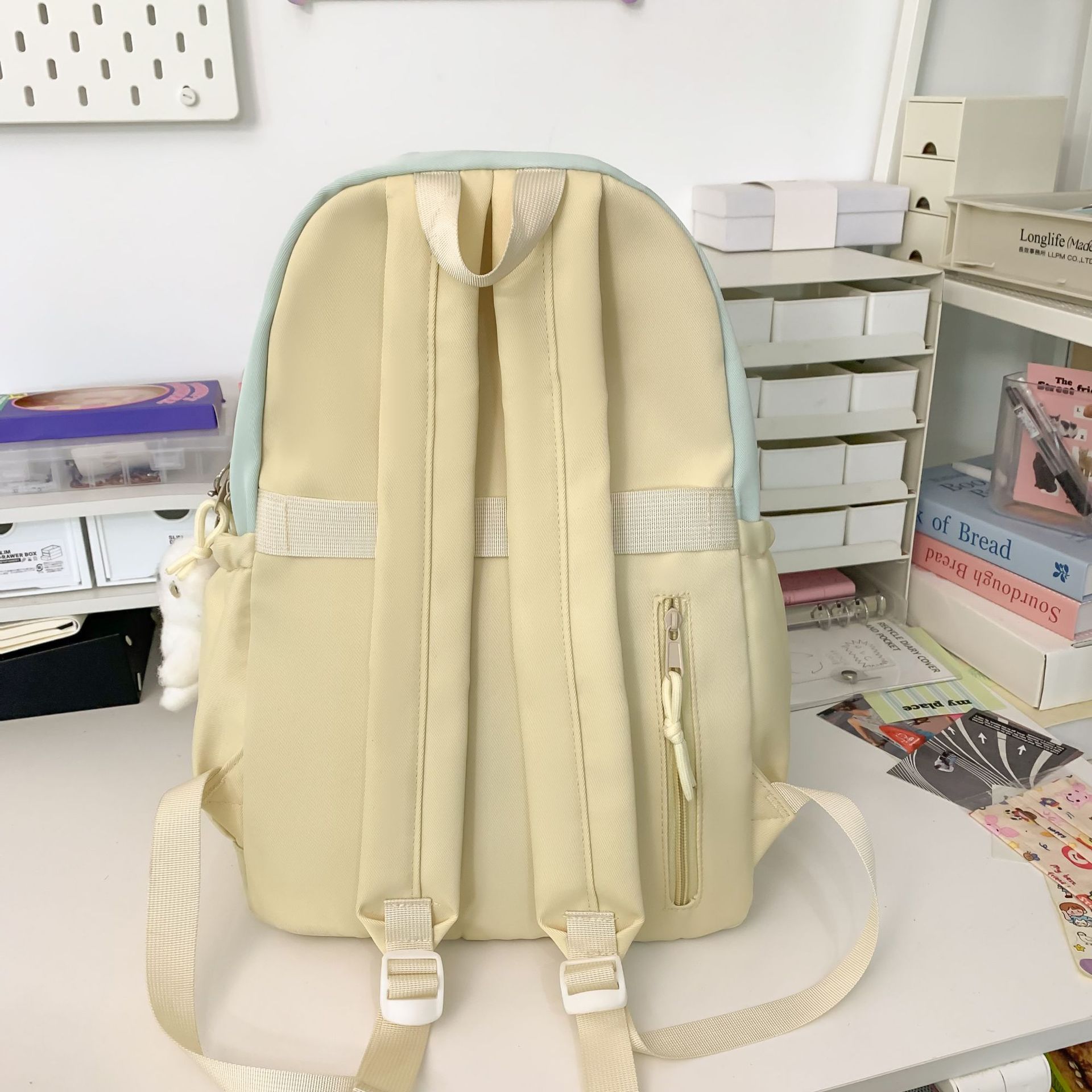 Mochila de gran capacidad 2024 nuevo estilo universitario estudiante universitario casual mochila escolar viajes de moda estudiante de secundaria al por mayor