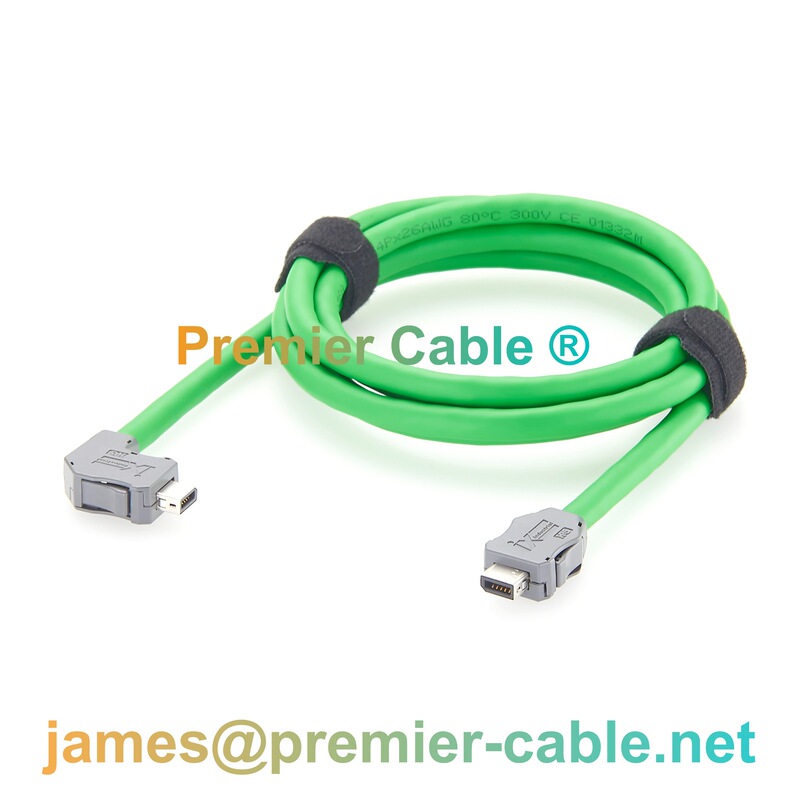 Ix Industrial Connector High-Speed Cat6A Industrial Ethernet Cable 90-Degree Right-Angle Outlet for Robot Control Ix Industrial Connector High-Speed Cat6A Industrial Ethernet Cable 90-Degree Right-Angle Outlet for Robot Control