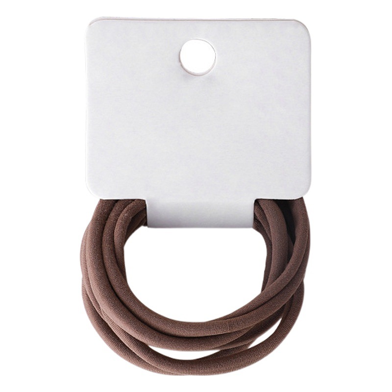 Tela de color sólido elástico durable pelo banda de seis piezas conjunto nicho simple todo partido de cola de caballo cuerda de pelo temperamento fresco accesorios para mujeres