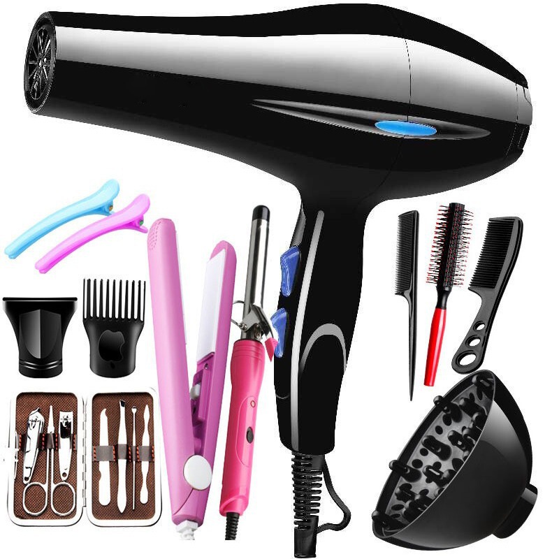 Hair Dryer, High-Power Hair Dryer for Hair Salons, Home Use, Hot and Cold Air, Cross-Border European Standard Hair Dryer, Factory Direct Sales