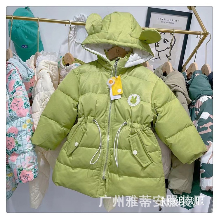 史努比童装女童羽绒服冬季新款洋气加厚羽绒外套走份童装直播货源