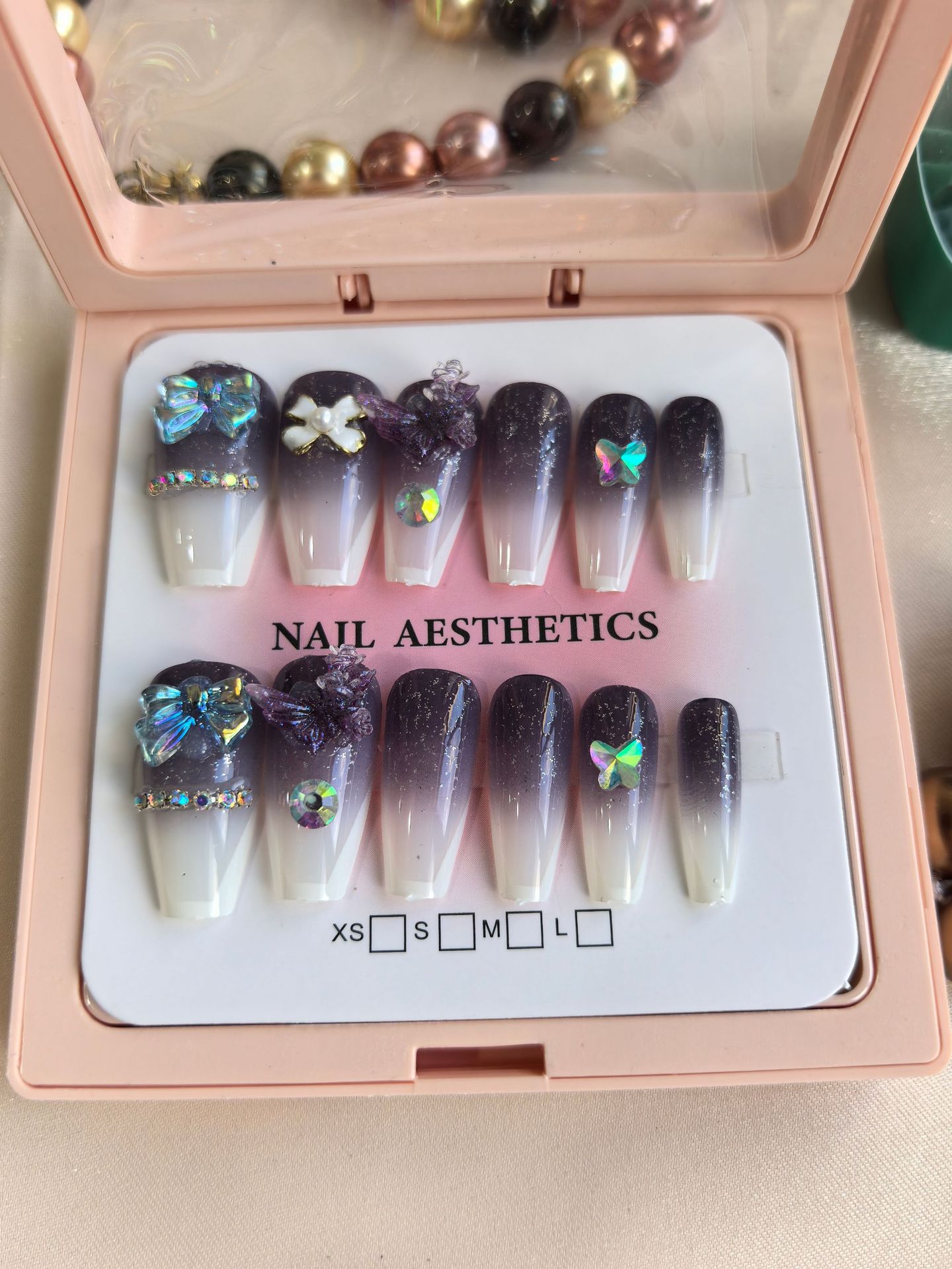 Caja de exhibición marco de fotos más taladro manicure suministro fuente de uñas DIY francés color delgado manicure falso salón al por mayor