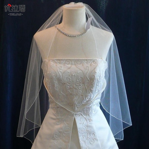 Youlapan Bridal Church Overlock Veil Simple Naked Overlock Veil Material Bridal Wedding Veil Batch V14