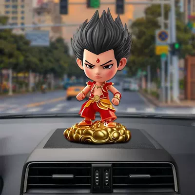 Bobblehead Figures Nezha: the – Car ornaments - nezha-black-hair
