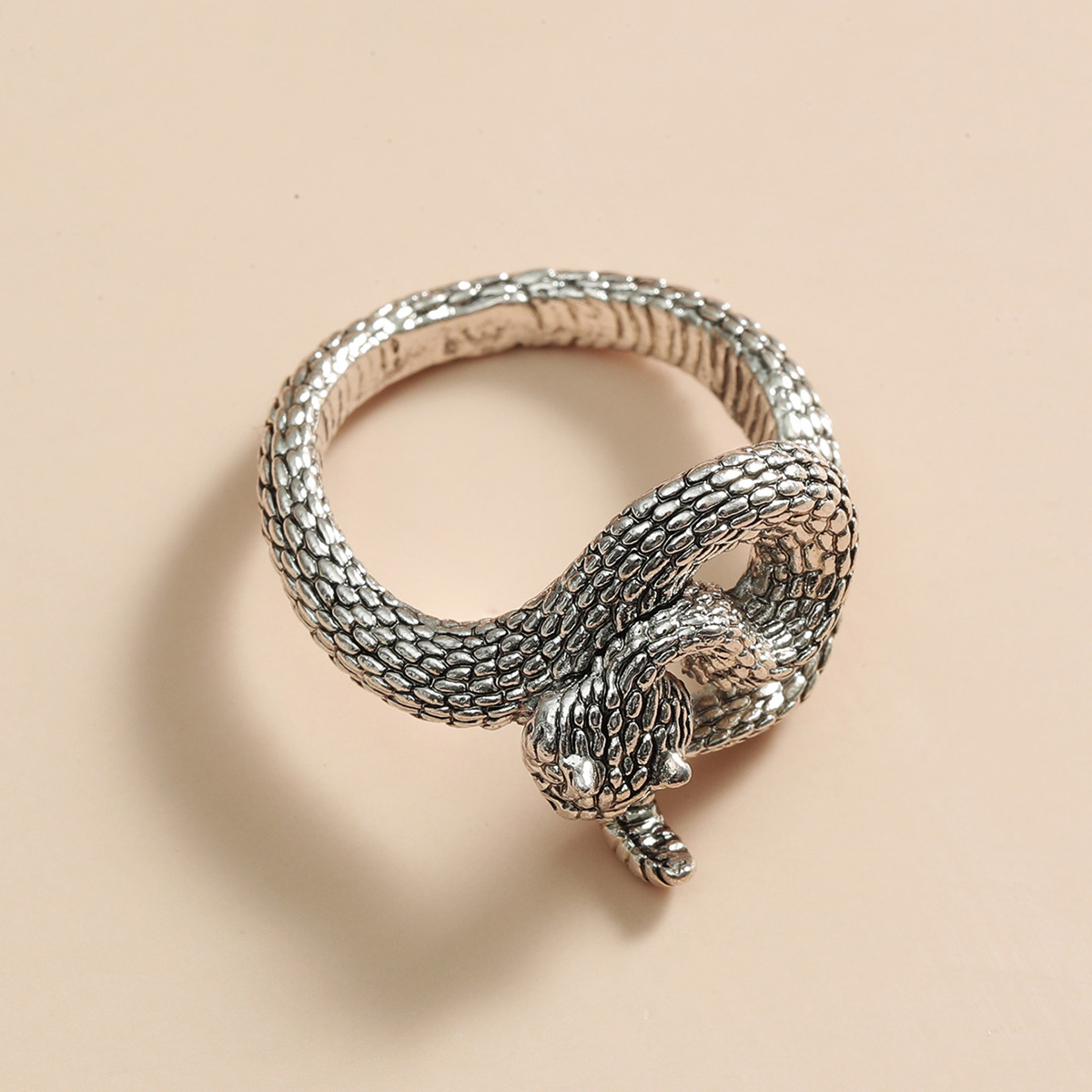 Wholesale Jewelry Snake-shaped Opening Ring Nihaojewelry display picture 4