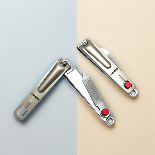 Omeda 3061 Nail Clipper Large Flat Nail Scissors with File for Sharp Manicure Portable Carbon Steel Scissors