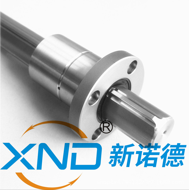 GJF凸缘式滚动花键副/GJF型法兰安装三角形滚珠花键传动丝杆工厂