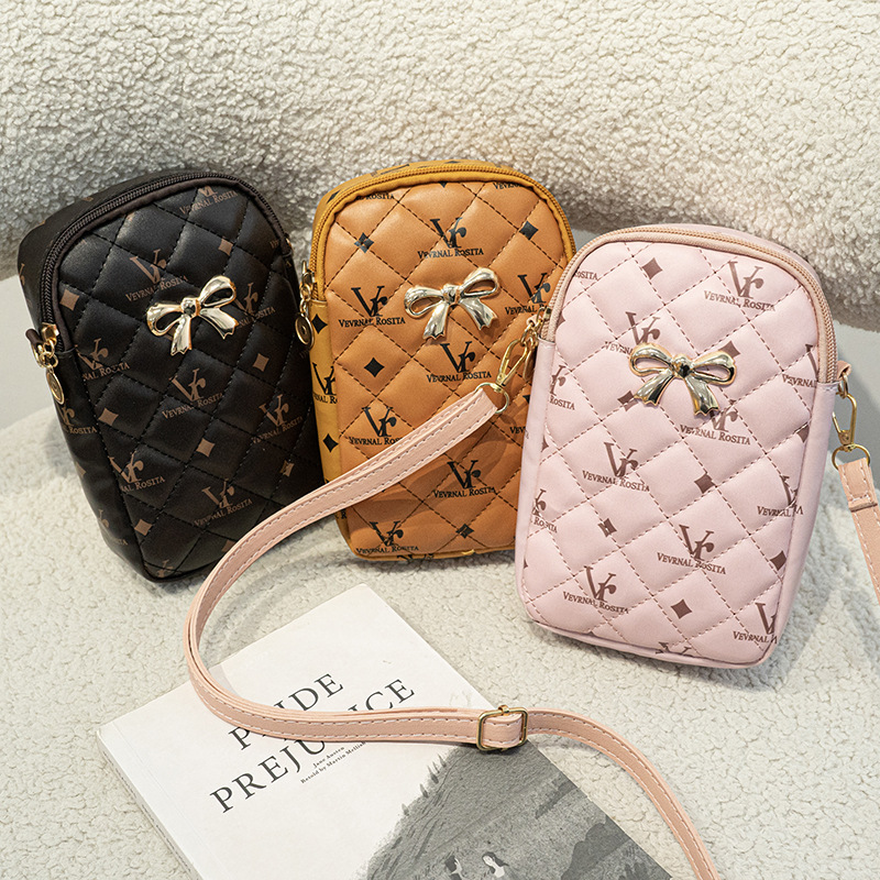 Bolso de hombro con estampado retro 2024 nuevo bolso de mujer de comercio exterior bolso de bolsa de dama bolso de teléfono móvil de alta gama para mujer