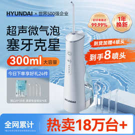 HYUNDAI电动冲牙器300毫升大水箱家用洗牙器洁牙器水牙线牙结石