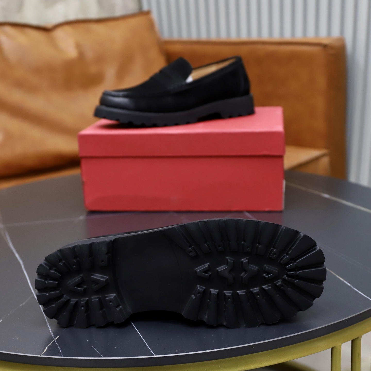 Quality Shoes Spring Summer New Retro Old Money Style Loafers Big Toe Brown Suede Shoes Men_vogvips.com