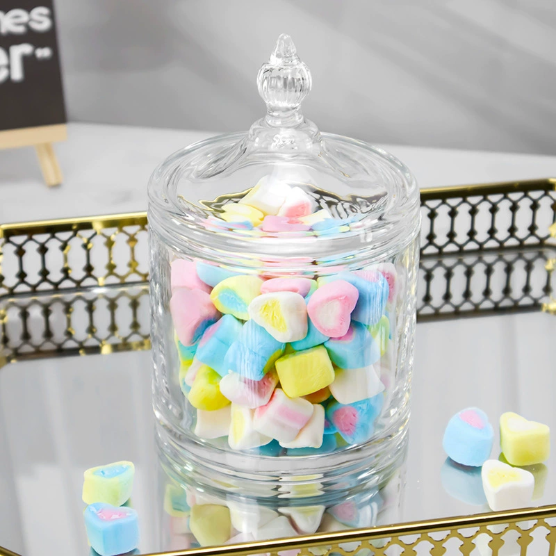 Новая доступная роскошная ретро-европейская хрустальная стеклянная коробка для конфет с крышкой, свадебное украшение, чаша для сахара, серия