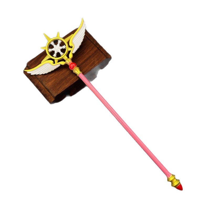魔少女樱cos道具武器百变小樱魔法手杖阵鸟头杖星之杖锌合金摆件|undefined