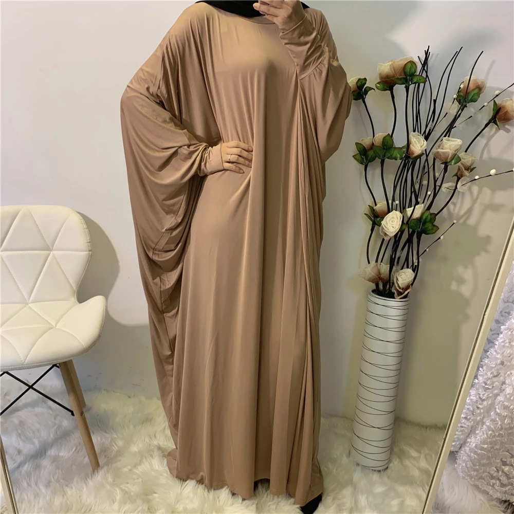 Women's Clothing Effortless Batwing Sleeve Dress, Solid Color Casual Shift Dress For Women_ecoleips.com