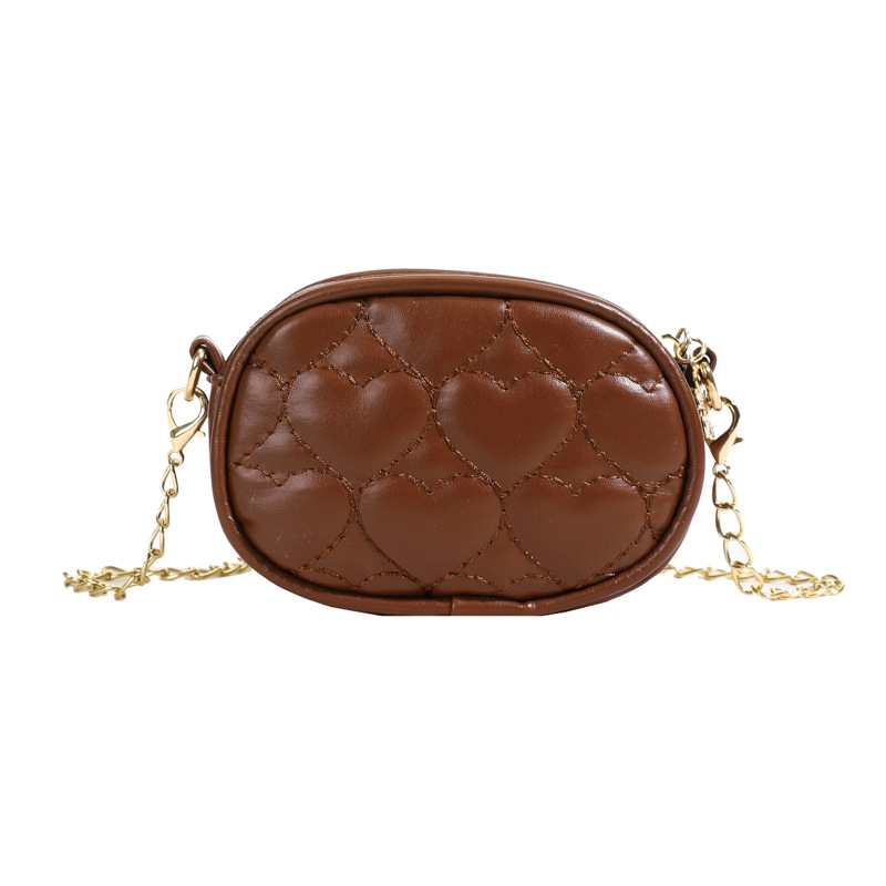 Dolce amor niña bolso de hombro bordado de moda, bolso de cadena para hombres y mujeres, bolso de cambio mini para niños