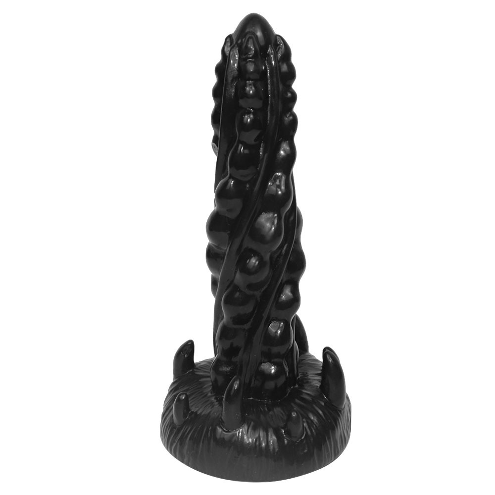 Phantom silicone anal plug for male and female masturbators, soft threaded, vestibular adult products, heteromorphic_voghion.com