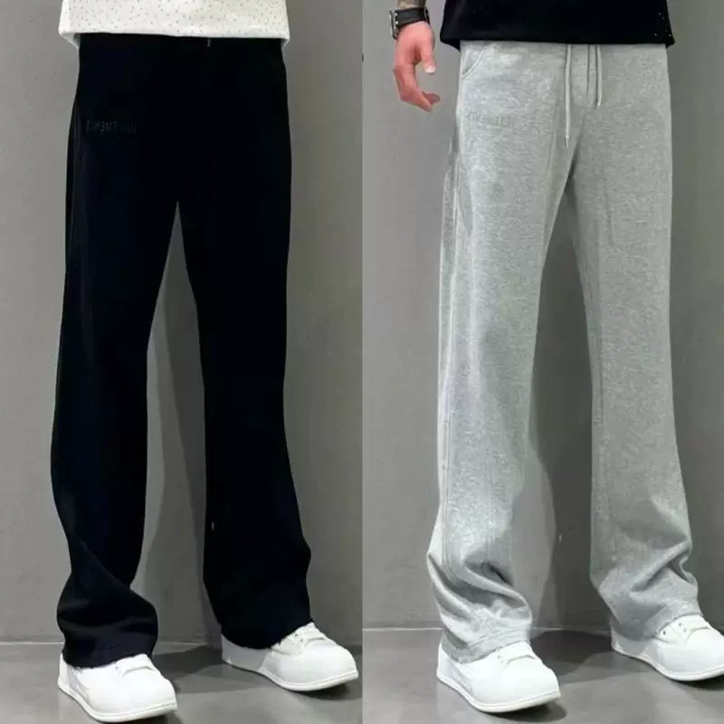 Autumn thin trousers, oversize, loose straight fit